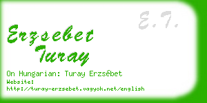 erzsebet turay business card