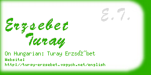 erzsebet turay business card